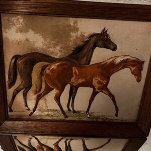 Framed Horse Artwork
